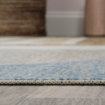 Algae Abstract Glam Botanical Machine-washable Area Rug